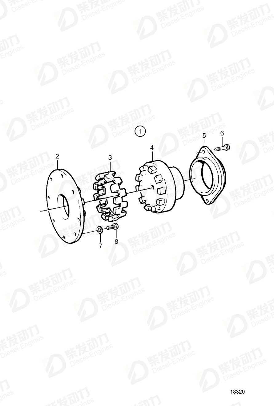 volvo penta Hex. socket screw 956618 Drawing volvo penta Hex. socket screw 956618 Drawing
